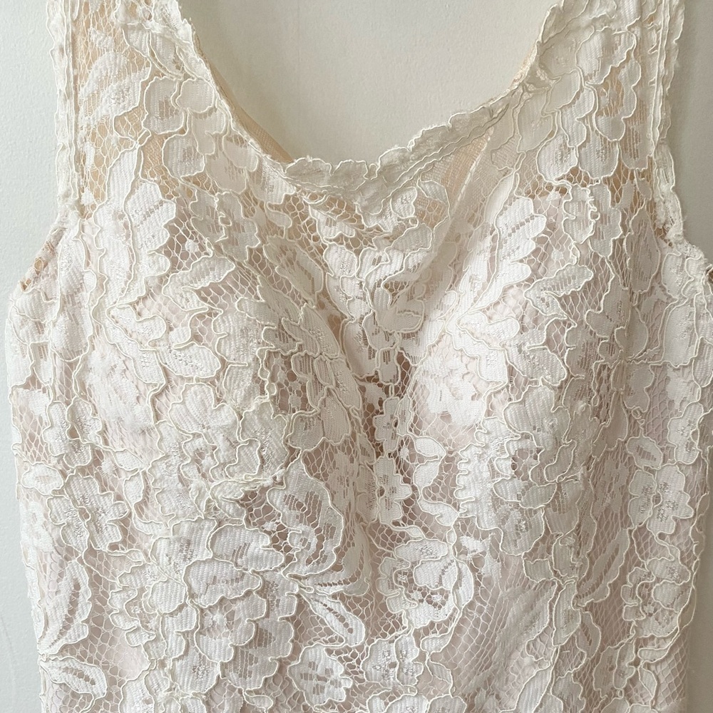 Mikaella Elegant Lace Wedding Dress with Train - Picture 3 of 10
